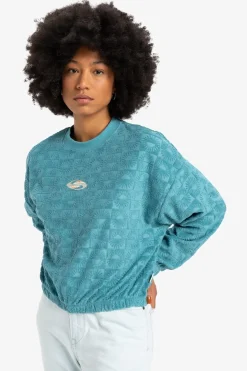 Online Quiksilver Trui Tropic Day Sponge Brittany Blue