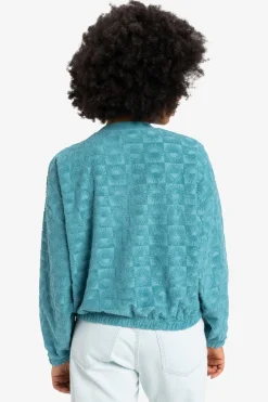 Online Quiksilver Trui Tropic Day Sponge Brittany Blue