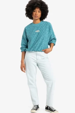 Online Quiksilver Trui Tropic Day Sponge Brittany Blue