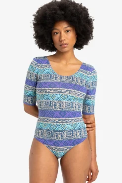 Best Quiksilver T-Shirt Body Aqua Sky Global Heat 32X32