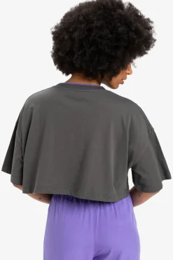 Online Quiksilver T-Shirt Maxi Crop Dark Shadow