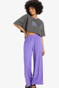 Online Quiksilver T-Shirt Maxi Crop Dark Shadow