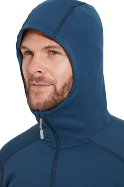 Fashion Rab Fleece Modulus Hoodie dark blue