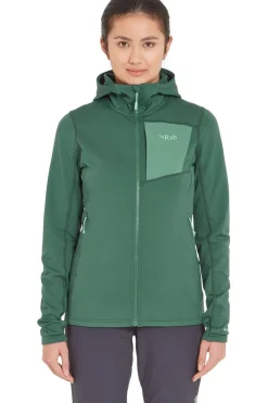 New Rab Fleece Superflux Hoodie dark green