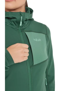 New Rab Fleece Superflux Hoodie dark green