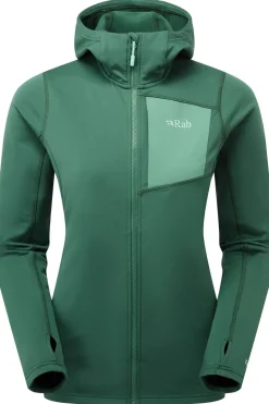 New Rab Fleece Superflux Hoodie dark green