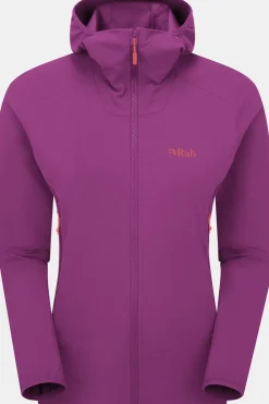 Online Rab Softshell Jas Borealis Hoodie Wmns Plum