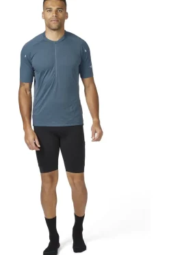 Outlet Rab T-Shirt Cindercrino Zip Tee Orion Blue