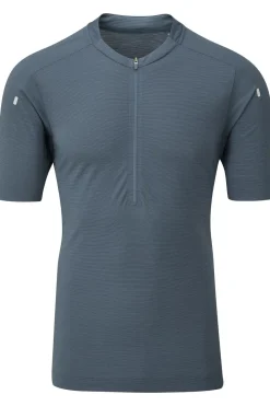 Outlet Rab T-Shirt Cindercrino Zip Tee Orion Blue