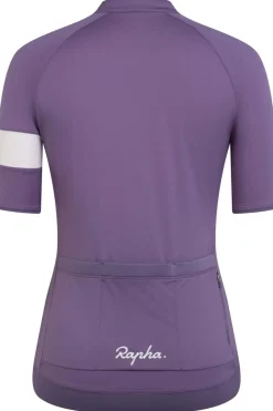 New Rapha T-Shirt Core Jersey Dusted Lilac / White