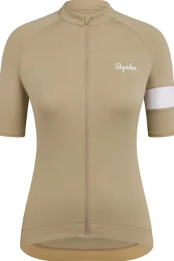 Clearance Rapha T-Shirt Core Jersey Tan / White