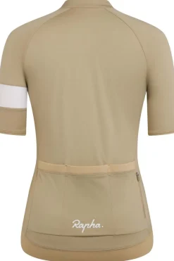 Clearance Rapha T-Shirt Core Jersey Tan / White