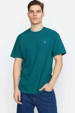 Outlet Revolution T-Shirt 1385 Dog Petrol