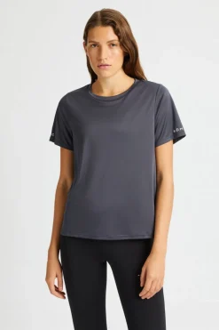 Outlet Röhnisch T-Shirt Team Logo Dk Grey Plum