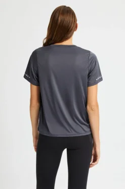 Outlet Röhnisch T-Shirt Team Logo Dk Grey Plum