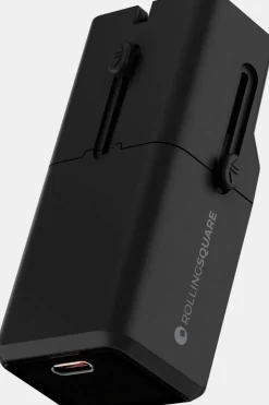 Outlet Rolling Square Reisstekker Pocket Travel Adapter 30W black