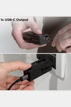 Outlet Rolling Square Reisstekker Pocket Travel Adapter 30W black