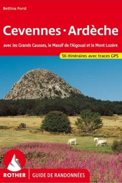 Cévennes - Ardèche guide rando 56T-Rother Sale