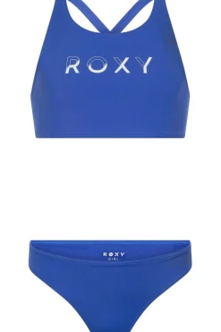 Fashion Roxy Bikini Solid Active Dazzling Blue