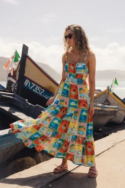 Discount Roxy Jurk Atlas Sunshine Coastline Maxi Rubyscale