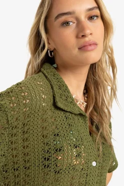 Fashion Roxy Jurk Chasin Sunset Loden Green