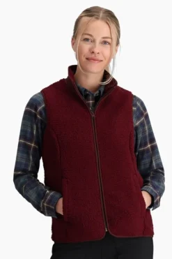 Discount Royal Robbins Bodywarmer Urbanesque Sherpa Vest Burnt Grape