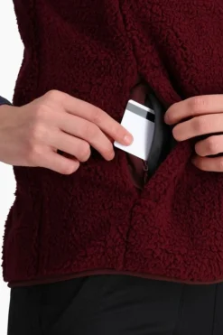 Discount Royal Robbins Bodywarmer Urbanesque Sherpa Vest Burnt Grape