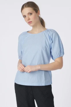 Clearance Saint Tropez Blouse Josefiasz Airy Blue Ice Stripe