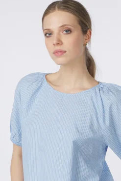 Clearance Saint Tropez Blouse Josefiasz Airy Blue Ice Stripe