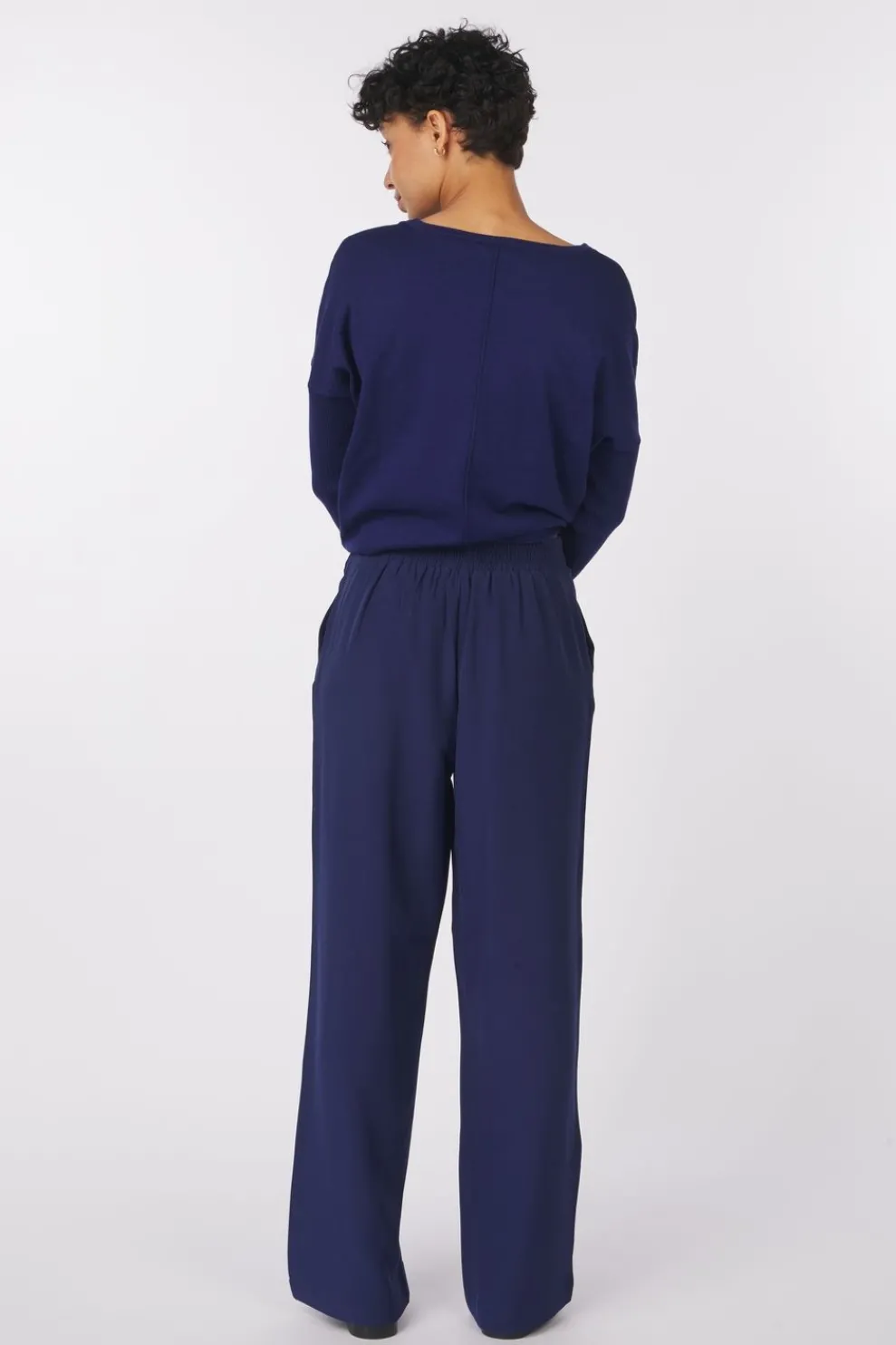 Outlet Saint Tropez Broek Celestsz Wide Leg Midnight Sail