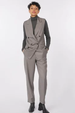 Fashion Saint Tropez Broek Innekesz Mist Grey Melange