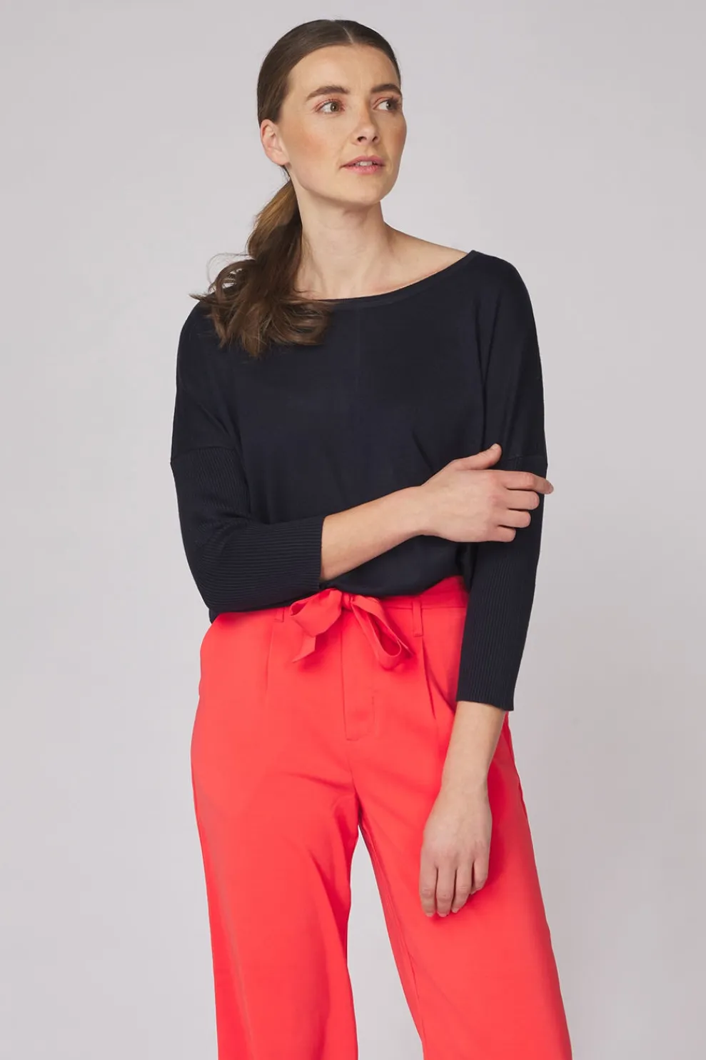 Discount Saint Tropez Mila Roundneck Cayenne