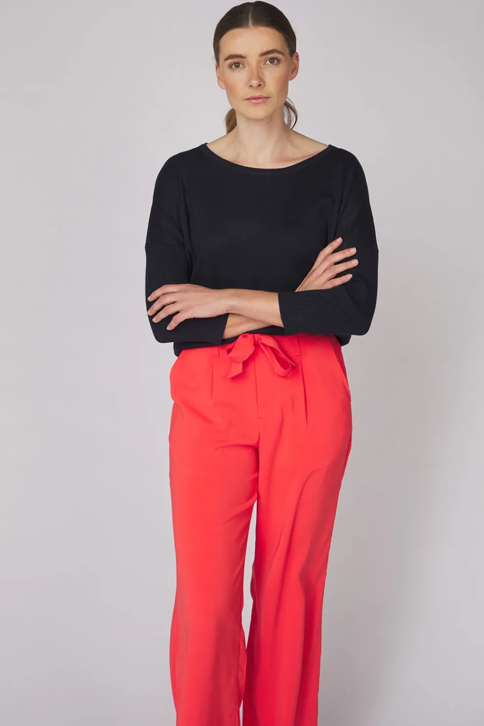 Discount Saint Tropez Mila Roundneck Cayenne