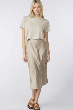 New Saint Tropez T-Shirt Hagasz Regular Plaza Taupe