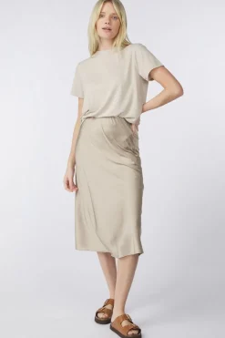 New Saint Tropez T-Shirt Hagasz Regular Plaza Taupe