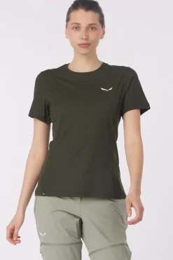 Hot Salewa T-Shirt Puez Dry T-Shirt W Dark Olive