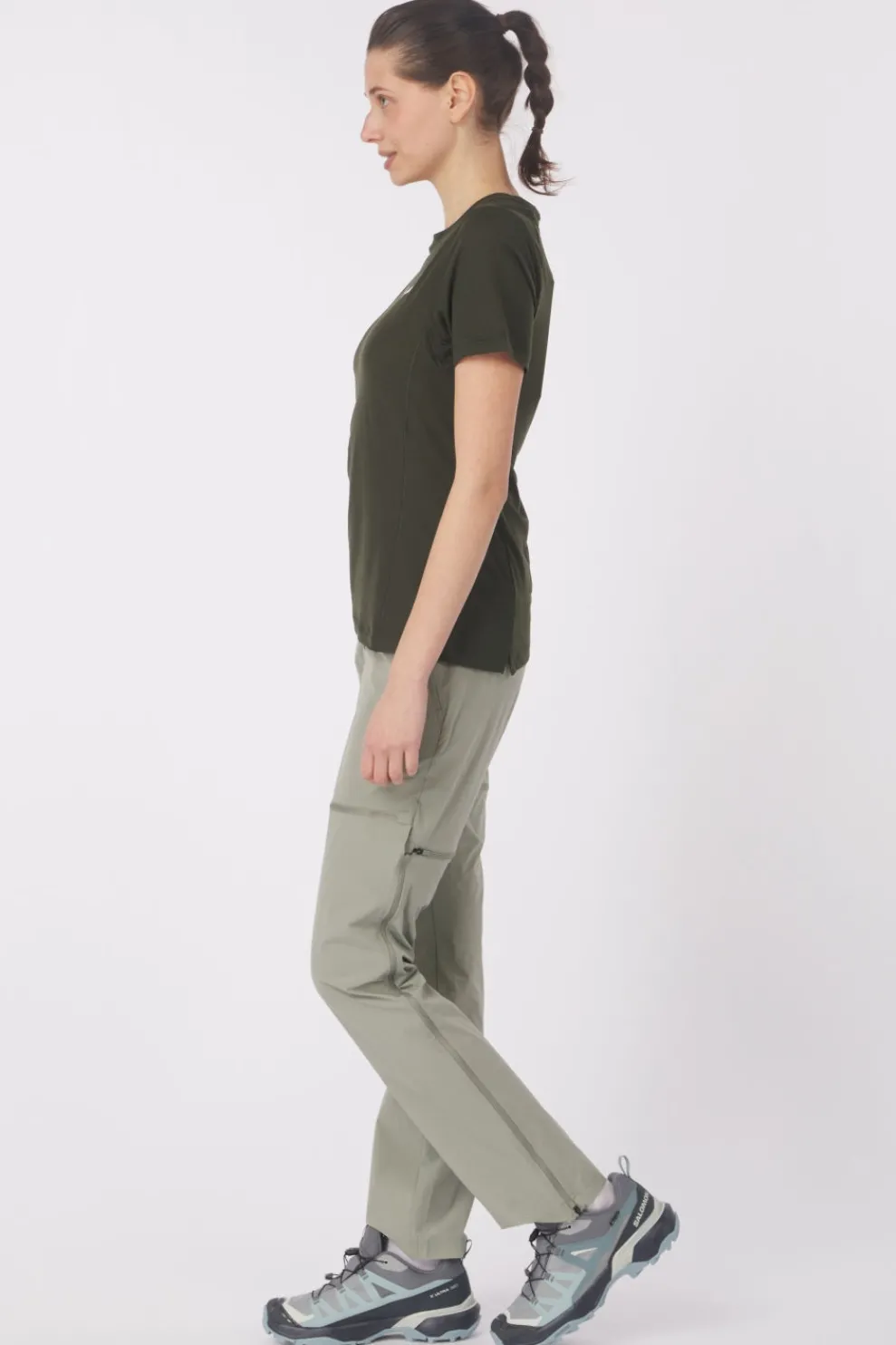 Hot Salewa T-Shirt Puez Dry T-Shirt W Dark Olive