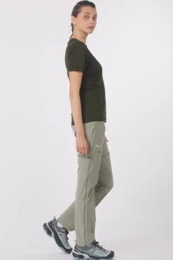 Hot Salewa T-Shirt Puez Dry T-Shirt W Dark Olive