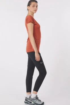 Fashion Salewa T-Shirt Puez Melange Dry Etruscan Red Melange