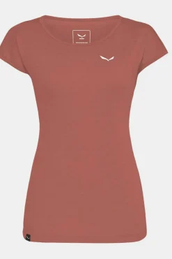 Fashion Salewa T-Shirt Puez Melange Dry Etruscan Red Melange