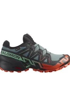 Clearance Salomon Trailschoenen Mens Speedcross 6 Gtx North Atlantic/Black/Cherry Tomato
