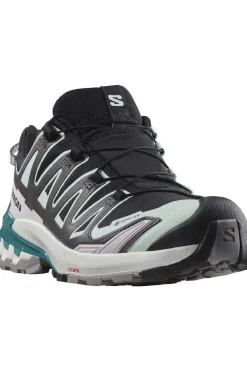 Clearance Salomon Trailschoenen Xa Pro 3D V9 Gore-Tex W Black/Bleached Aqua/Harbor Blue