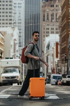 Hot Samsonite Handbagage Restackd Spinner 55 Exp orange