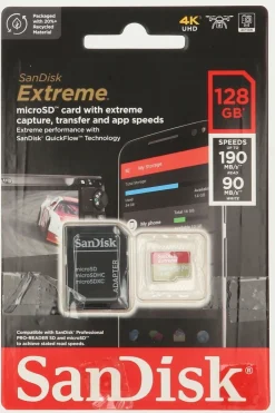Online Sandisk Accessoire Microsdxc Extreme 128Gb 190/90 Mb/S - A2 - V30 - S No colour