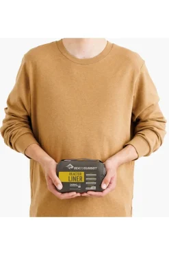 Sale Sea To Summit Lakenzak Reactor Sleepingbag Liner Mummy Standard Beluga Black