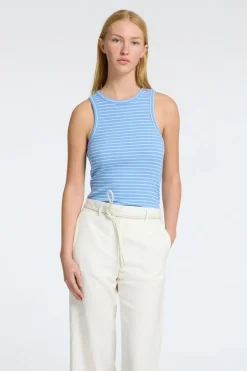 Clearance Selected Anna Striped Cornflower Blue