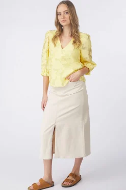 Fashion Selected Blouse Cathi Sadie 3/4 Ff Ecru