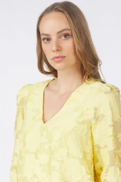 Fashion Selected Blouse Cathi Sadie 3/4 Ff Ecru