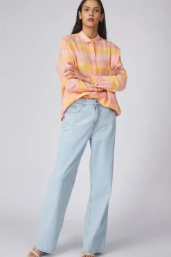 Fashion Selected Broek Aliceide Lon Skylue U Light Blue Denim