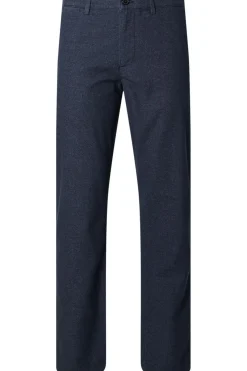 Fashion Selected Broek 175-Slim Miles Brushed Dark Sapphire